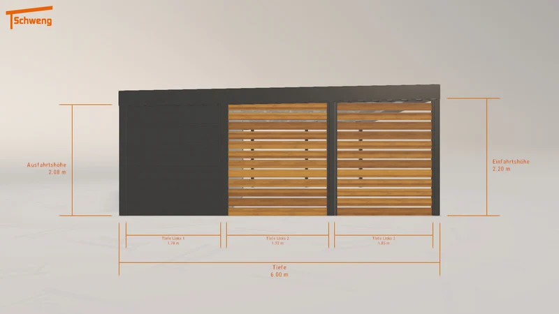 #DE Schweng Flachdachcarport C600 (ID ygmdqp) #MTG
