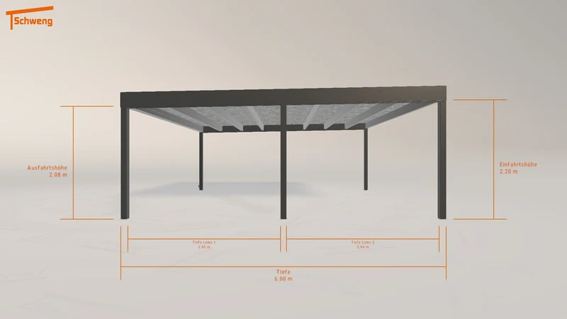 #DE Schweng Flachdachcarport C600+ (ID 85z3md) #MTG