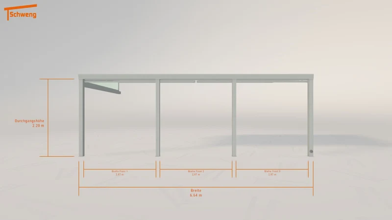 #AT Schweng Terrassenüberdachung S400 (ID 3322wz)