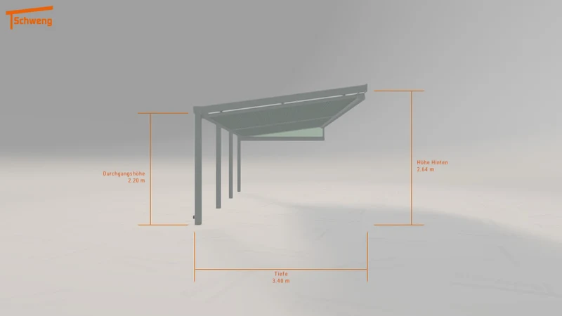 #AT Schweng Terrassenüberdachung S400 (ID 3322wz)