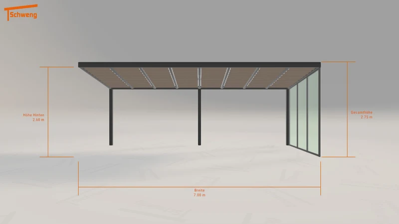 #DE Schweng Terrassenüberdachung S400 (ID bkrrdq)