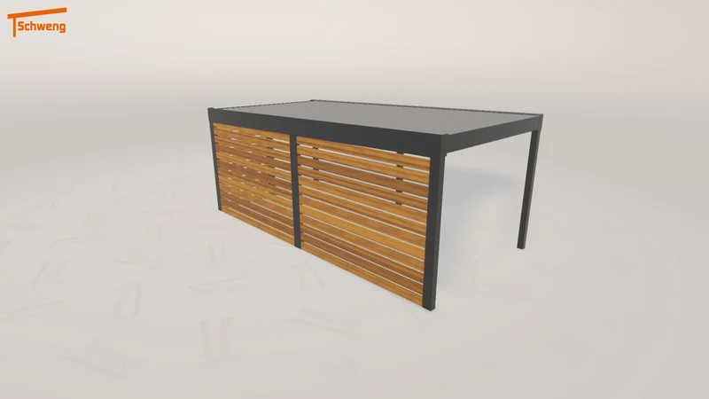 #DE Schweng Flachdachcarport C600 (ID dvm997)