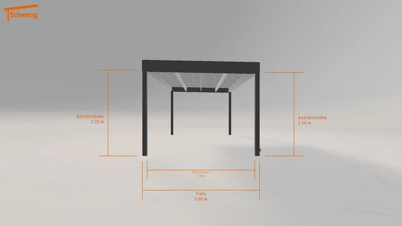 #DE Schweng Flachdachcarport C600 (ID jjmkxn)