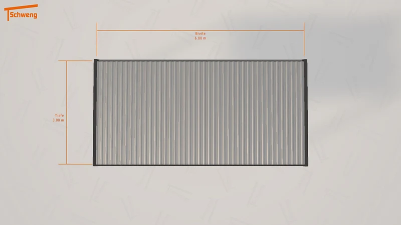 #DE Schweng Flachdachcarport C600 (ID jjmkxn)