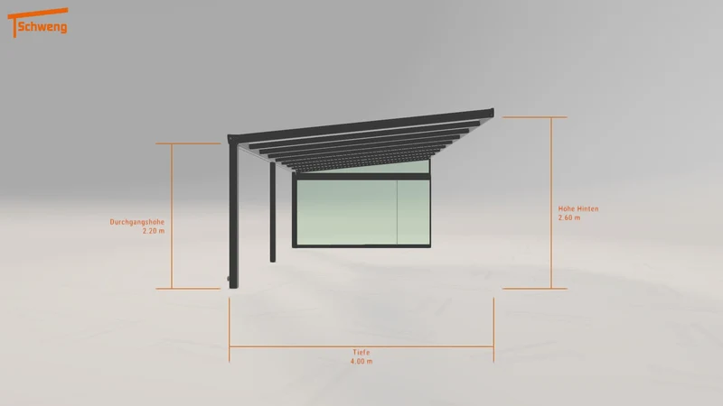 #DE Schweng Terrassenüberdachung S400 (ID 332k3p)