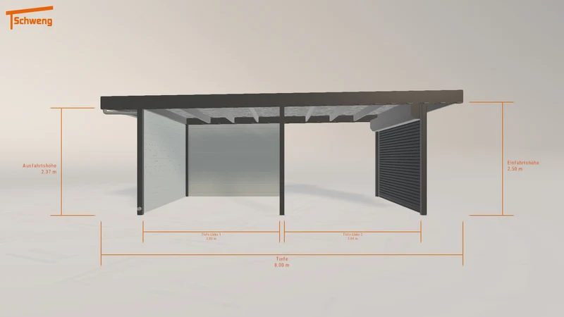 #AT Schweng Flachdachcarport C600 (ID g7vdgq) #MTG