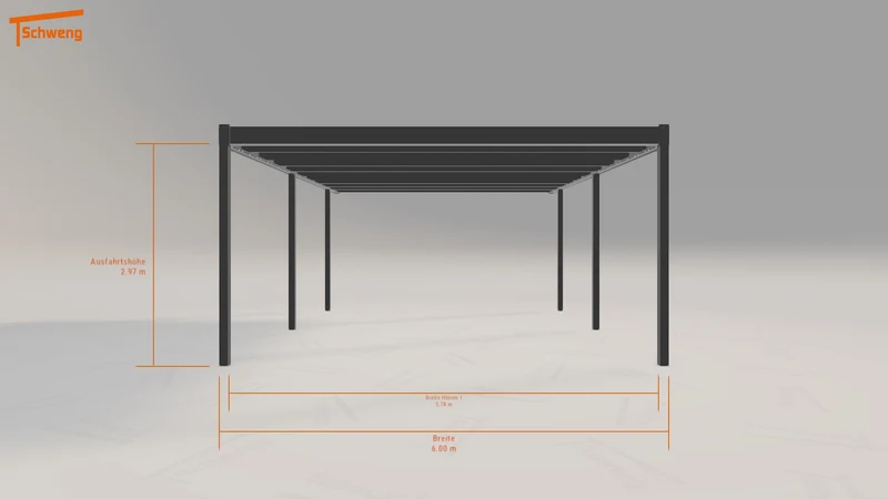 #DE Schweng Flachdachcarport C600 (ID v4z8bj)
