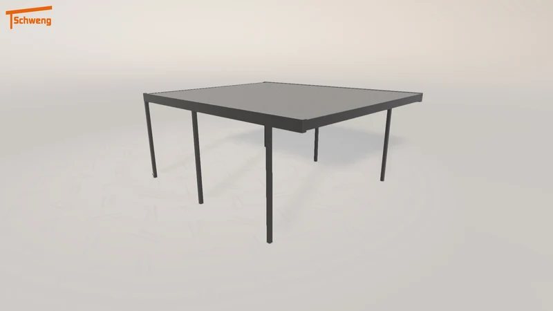 #DE Schweng Flachdachcarport C600 (ID bkzwbr)