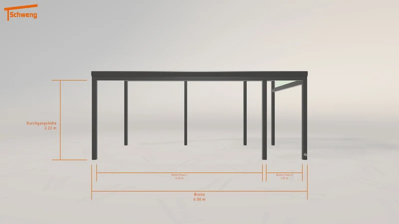 #DE Schweng Terrassenüberdachung S350 (ID pb5442)