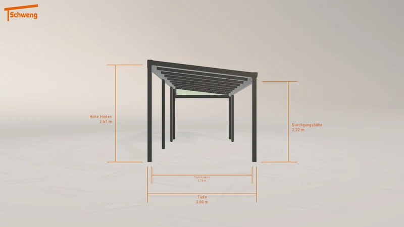 #DE Schweng Terrassenüberdachung S350 (ID pb5442)