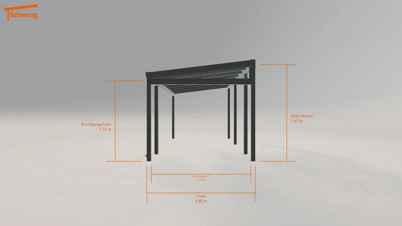 #DE Schweng Terrassenüberdachung S350 (ID pb5442)