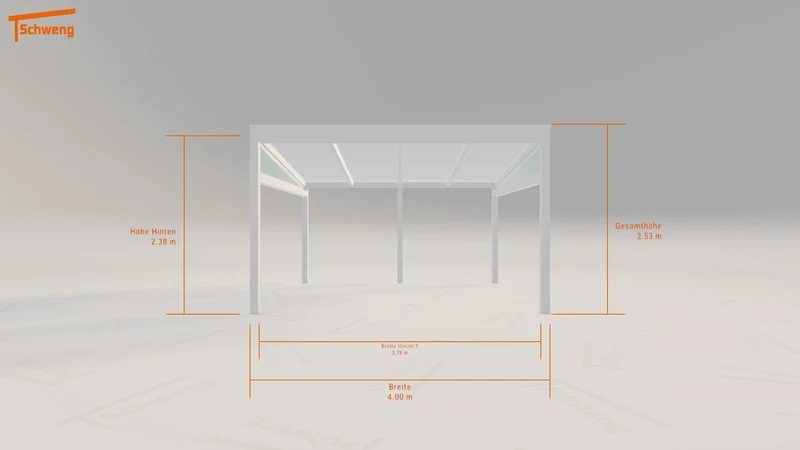 #DE Schweng Pultdachcarport S350 (ID 773x7v)