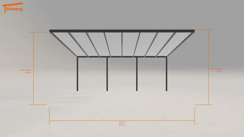 #DE Schweng Pultdachcarport S400 (ID 2qvzxy)