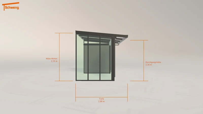#CH Schweng Terrassenüberdachung S350 (ID w348n3)