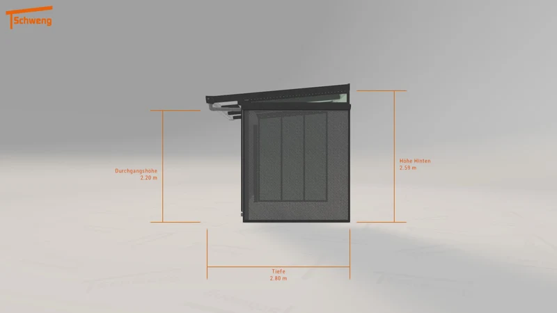 #CH Schweng Terrassenüberdachung S350 (ID w348n3)