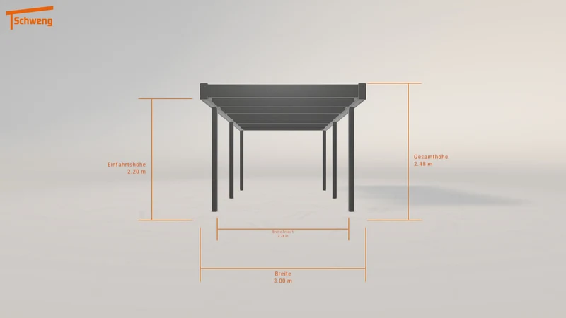 #DE Schweng Flachdachcarport C600 (ID 77xngz) #MTG