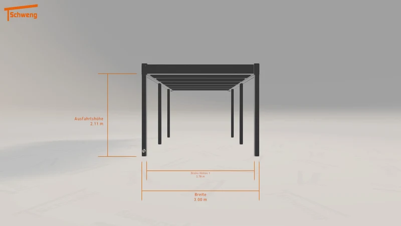 #DE Schweng Flachdachcarport C600 (ID 77xngz) #MTG