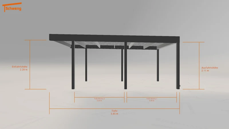#DE Schweng Flachdachcarport C600 (ID 77xngz) #MTG