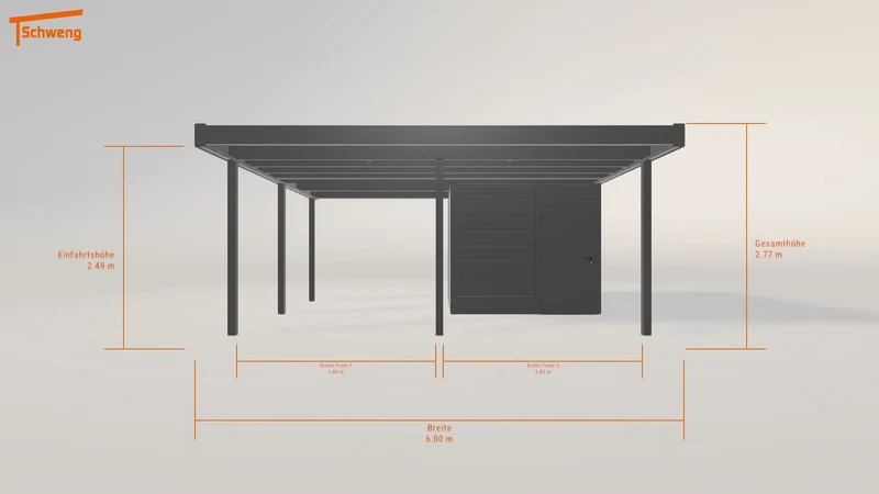 #DE Schweng Flachdachcarport C600+ (ID mjky48) #MTG