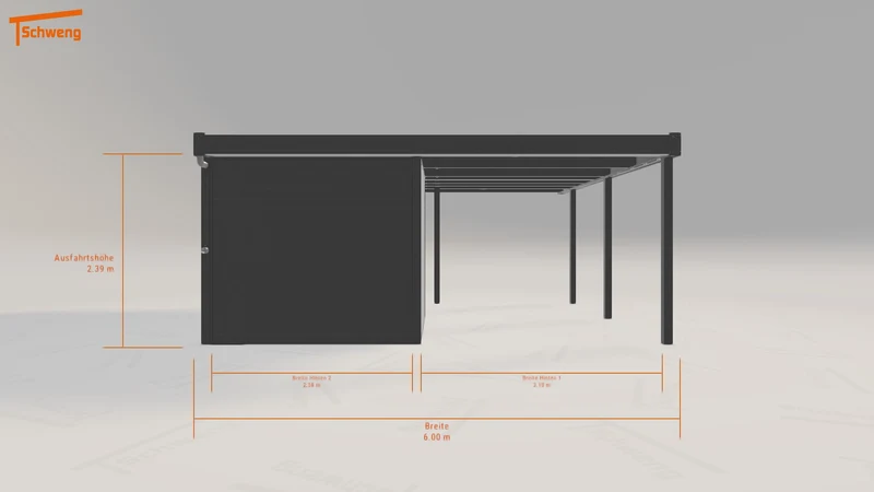 #DE Schweng Flachdachcarport C600+ (ID mjky48) #MTG