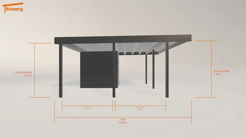 #DE Schweng Flachdachcarport C600+ (ID mjky48) #MTG