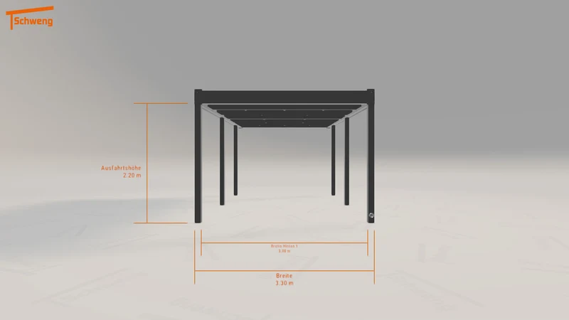 #DE Schweng Flachdachcarport C600 (ID 773yy5) #MTG