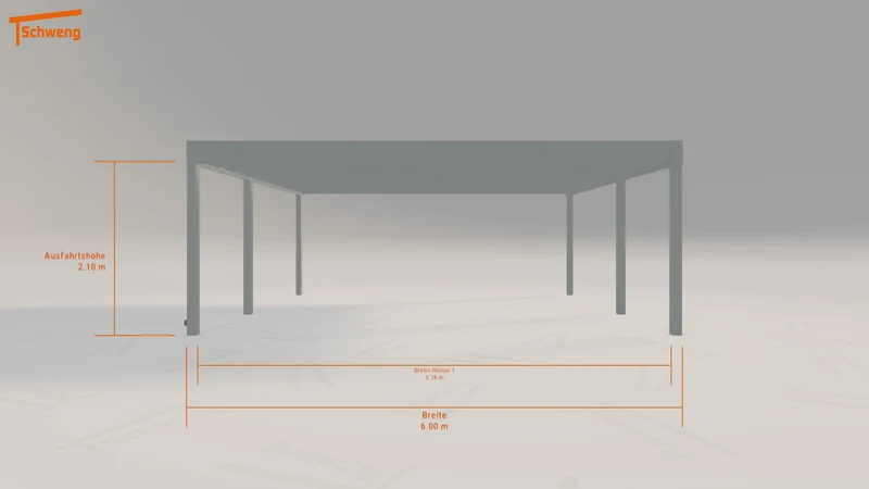 #DE Schweng Flachdachcarport C600+ (ID 9w4885) #MTG
