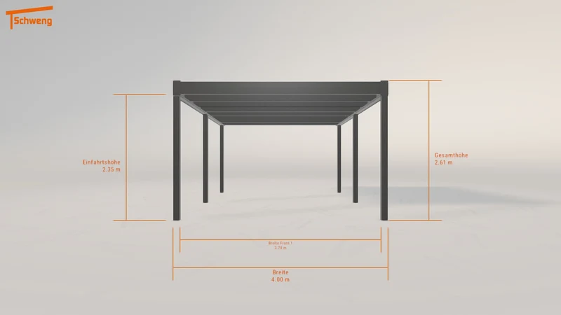 #AT Schweng Flachdachcarport C600 (ID jjmnb8)