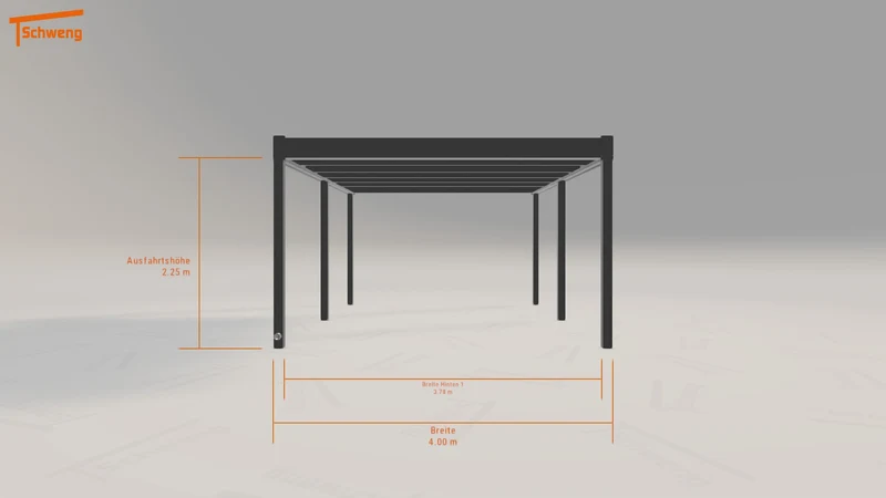 #AT Schweng Flachdachcarport C600 (ID jjmnb8)