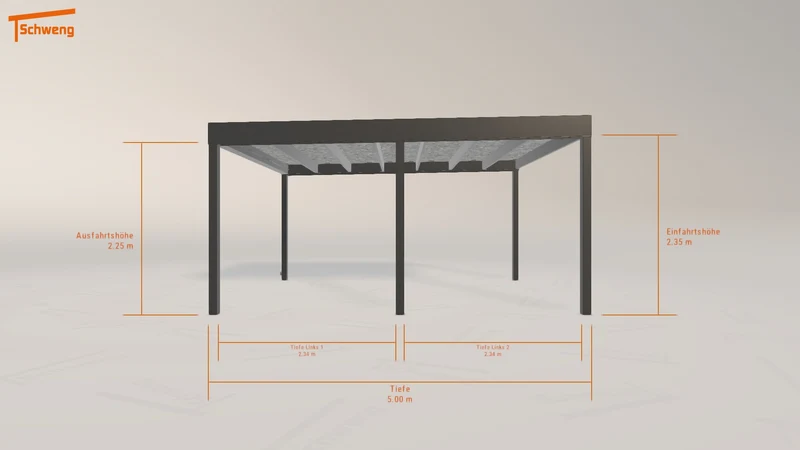 #AT Schweng Flachdachcarport C600 (ID jjmnb8)