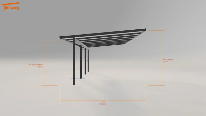 #DE Schweng Terrassenüberdachung S400 (ID k2d8zb)