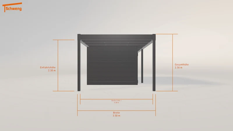 #AT Schweng Flachdachcarport C600 (ID 77xvmp) #MTG