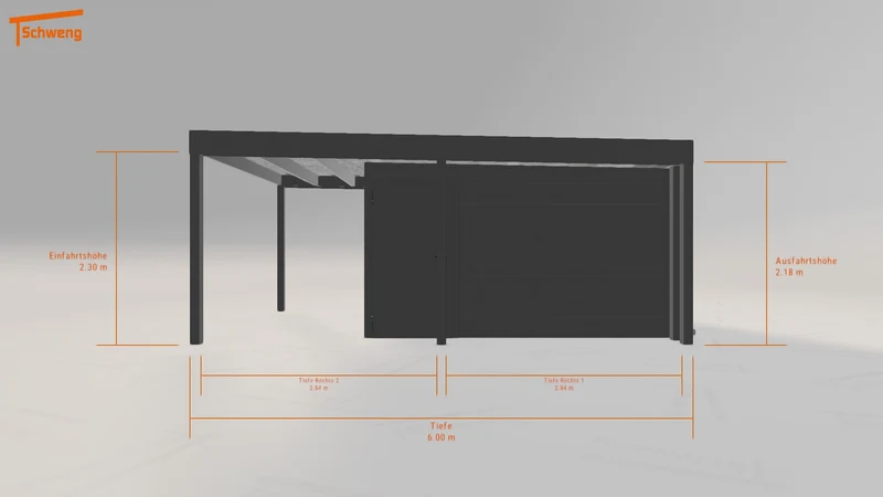 #AT Schweng Flachdachcarport C600 (ID 77xvmp) #MTG
