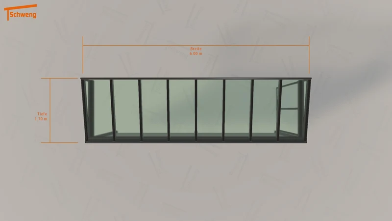#DE Schweng Terrassenüberdachung S350 (ID 9wjkp7)