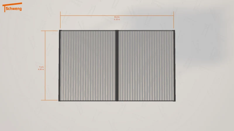 #AT Schweng Flachdachcarport C600 (ID zbrp45)