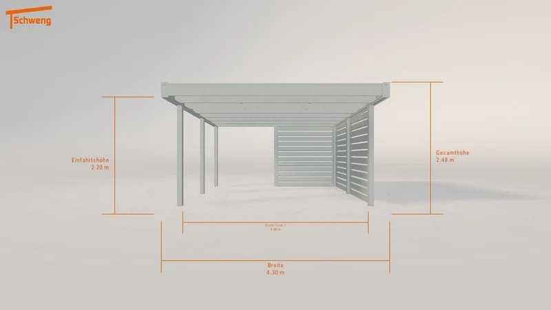 #DE Schweng Flachdachcarport C600 (ID x74bpj) #MTG