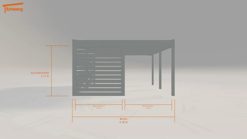 #DE Schweng Flachdachcarport C600 (ID x74bpj) #MTG