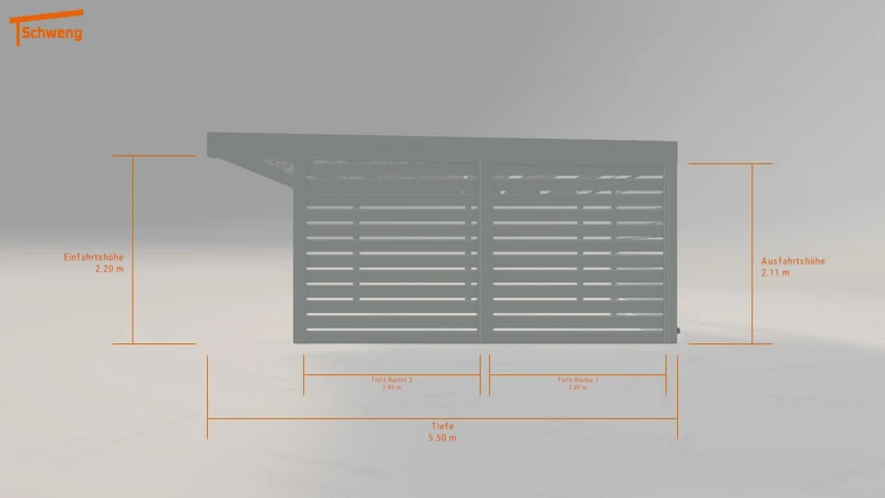 #DE Schweng Flachdachcarport C600 (ID x74bpj) #MTG