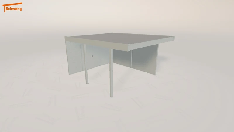 #DE Schweng Flachdachcarport C600+ (ID 9w47zv) #MTG