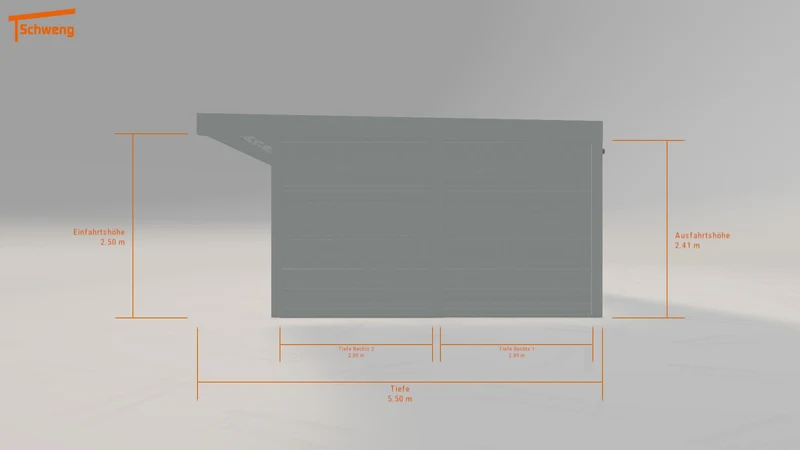 #DE Schweng Flachdachcarport C600+ (ID 9w47zv) #MTG