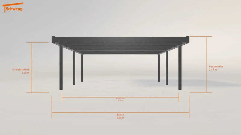 #DE Schweng Flachdachcarport C600 (ID 5m5xyr) #MTG