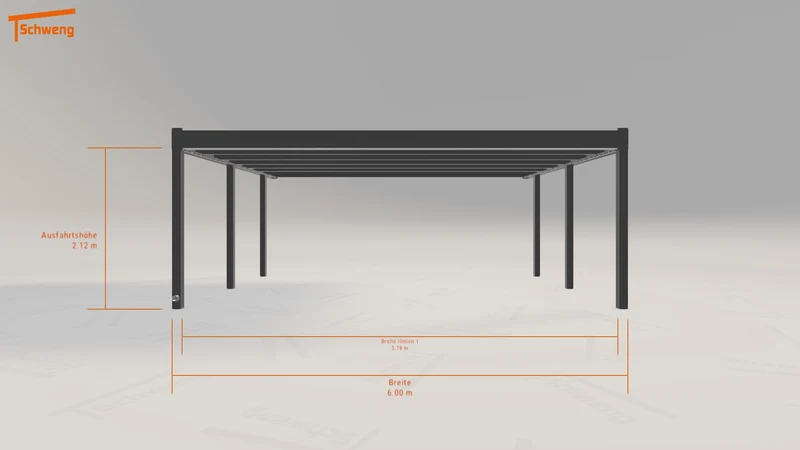 #DE Schweng Flachdachcarport C600 (ID k2w4zp) #MTG