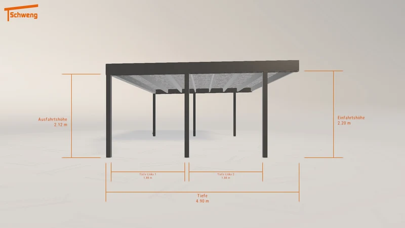 #DE Schweng Flachdachcarport C600 (ID k2w4zp) #MTG