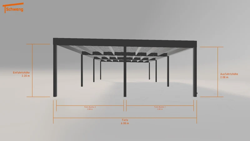 #DE Schweng Flachdachcarport C600 (ID n5wyjw) #MTG