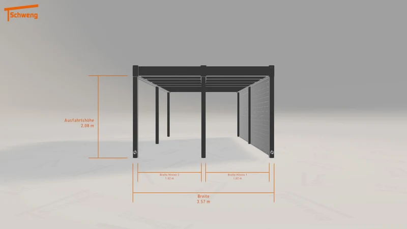 #DE Schweng Flachdachcarport C600+ (ID zb99ry) #MTG