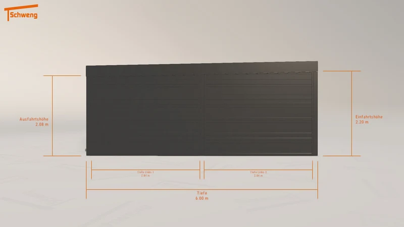 #DE Schweng Flachdachcarport C600+ (ID zb99ry) #MTG