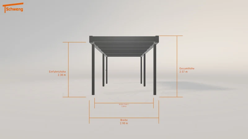 #DE Schweng Flachdachcarport C600 (ID pb55mz) #MTG