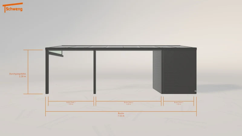 #DE Schweng Pultdachcarport S350 (ID dvm3b3) #MTG