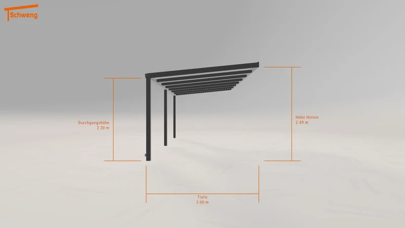 #DE Schweng Terrassenüberdachung S350 (ID 42qj4z)