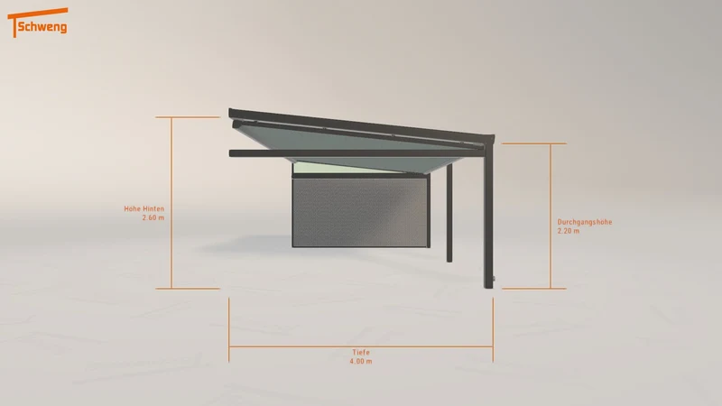 #DE Schweng Terrassenüberdachung S400 (ID k2dybd)